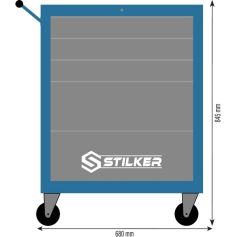 Servante d'atelier 5 tiroirs compacte avec 152 outils Stilker Servante d'atelier 5 tiroirs compacte avec 152 outils Stilker