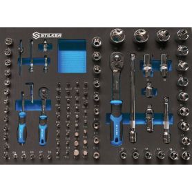 Servante d'atelier 7 tiroirs composée de 147 outils