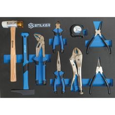 Servante d'atelier 5 tiroirs équipée de 152 outils Stilker Servante d'atelier 5 tiroirs équipée de 152 outils Stilker