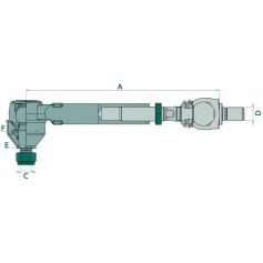 Rotule de direction droite complète Réf. 0.012.8958.4/10 DEUTZ FAHR