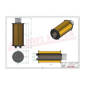 Filtre hydraulique Réf. SH66264 HIFI FILTER