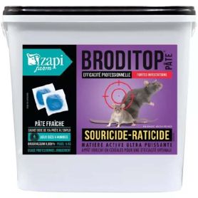 Raticide et souricide - Broditec blé - Sachet 25gr - Zapi