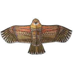 Cerf volant effaroucheur en forme de faucon avec son mât de 3.70M Cerf volant effaroucheur en forme de faucon avec son mât de 3.70M