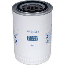 Filtre hydraulique MANN FILTER réf. W940/51 pour tous types de tracteurs
