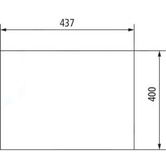 Vitre arrière inférieure Ford Sekura 7610 pour FORD Vitre arrière inférieure Ford Sekura 7610 pour FORD