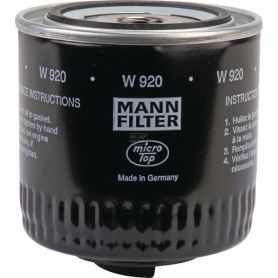 Filtre de transmission hydraulique MANN FILTER réf. 565W920 pour tous types de tracteurs