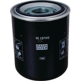 Filtre de transmission hydraulique MANN FILTER réf. 565W1374/2 pour tous types de tracteurs