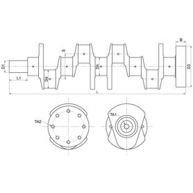 Vilebrequin 135 240 Joint à lèvre c / o Roulements pour MASSEY FERGUSON