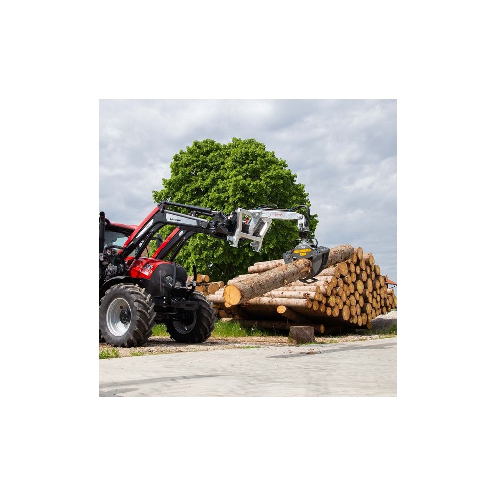 Grappin de chargement de bois "COMBI" attelage Euro et 3 points