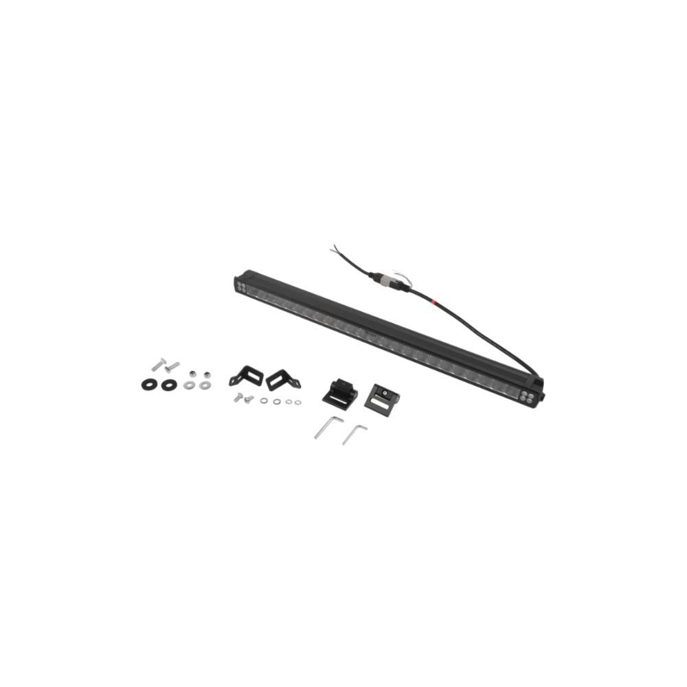 Barre à LED avec feux clignotants, 17600 Lumens, 727mm, Faisceau large, Interférence Classe 2, 9-36V