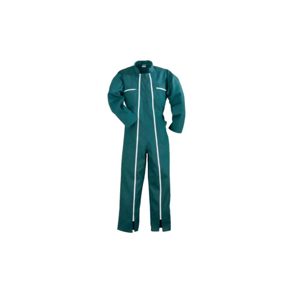 Combinaison double zip 65% polyester 35% coton 6 poches verte coverguard