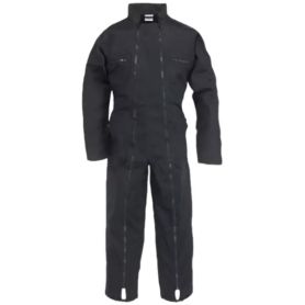 Combinaison double zip 65% polyester 35% coton 6 poches noir Coverguard