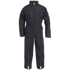 Combinaison double zip 65% polyester 35% coton 6 poches noir Coverguard Combinaison double zip 65% polyester 35% coton 6 poches noir Coverguard