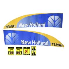 Kit autocollants New Holland TS100A avec avertissements NEW HOLLAND Kit autocollants New Holland TS100A avec avertissements NEW HOLLAND