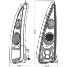 Paire de phare led correspondant au Réf. 87529731, 87695450 New Holland Paire de phare led correspondant au Réf. 87529731, 87695450 New Holland