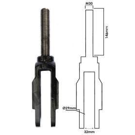 Fourche BTM de chandelle réf. V32975000 - Valtra/Valmet