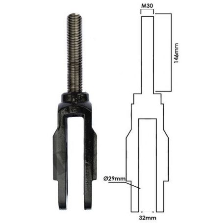 Fourche BTM de chandelle réf. V32975000 - Valtra/Valmet Fourche BTM de chandelle réf. V32975000 - Valtra/Valmet