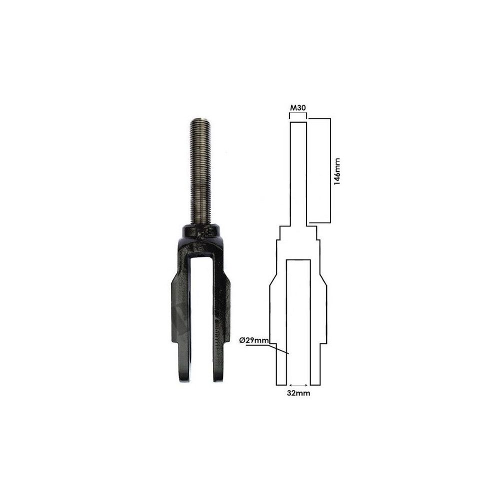 Fourche BTM de chandelle réf. V32975000 - Valtra/Valmet