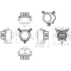 Projecteur led pour phare Réf. AL209451 pour John Deere Projecteur led pour phare Réf. AL209451 pour John Deere