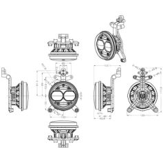 Phare de travail Réf. AL209458 pour John Deere