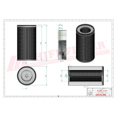 FILTRE À AIR PRIMAIRE RÉF. SA17120 - HIFI FILTER FILTRE À AIR PRIMAIRE RÉF. SA17120 - HIFI FILTER