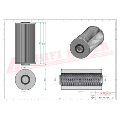 FILTRE HYDRAULIQUE RÉF. SH63494 - HIFI FILTER