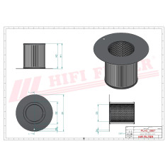 Filtre hydraulique adaptable réf. SH66276 Filtre hydraulique adaptable réf. SH66276