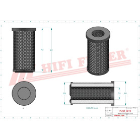 FILTRE À AIR SÉCURITÉ RÉF. SA16546 - HIFI FILTER