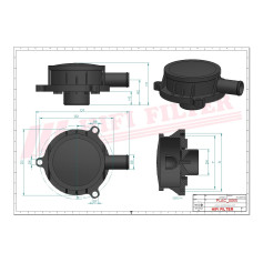 FILTRE D'AÉRATION RÉF. SAO7100 - HIFI FILTER FILTRE D'AÉRATION RÉF. SAO7100 - HIFI FILTER