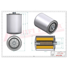 FILTRE HYDRAULIQUE DE TRANSMISSION RÉF. SH56367 - HIFI FILTER