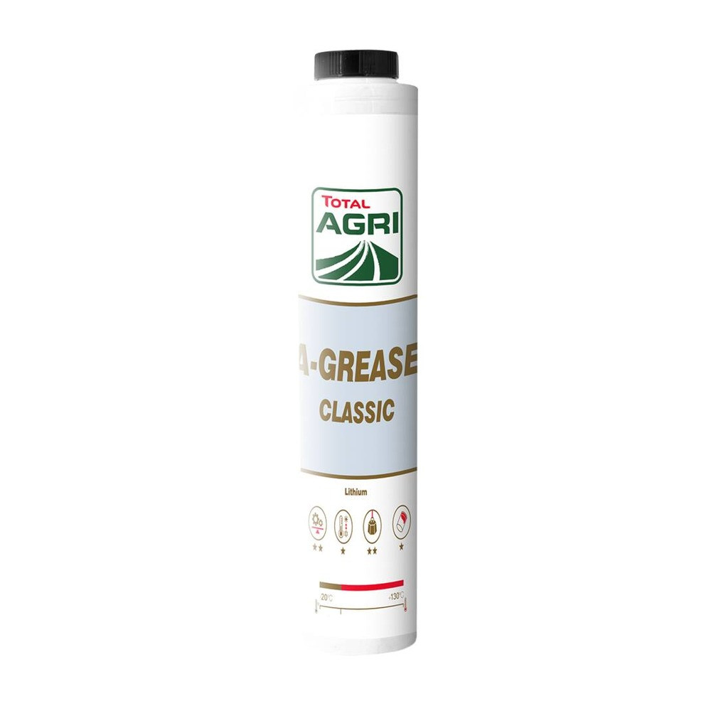 Graisse TOTAL A-Grease Classic NLGI 2 cartouche 400 g