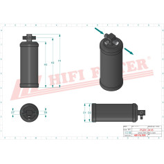 DESHYDRATEUR CLIMATISATION RÉF. DYH60008 - HIFI FILTER
