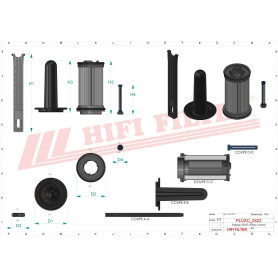 KIT FILTRE A UREE RÉF. KD70559 - HIFI FILTER