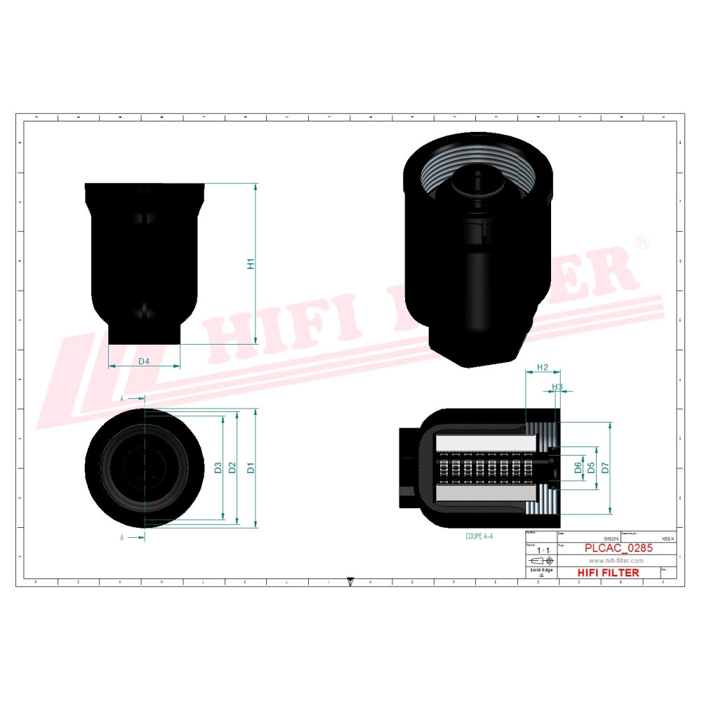 Kit de filtration d'urée HIFI KD70436 pour Claas, Ponsse, Krone