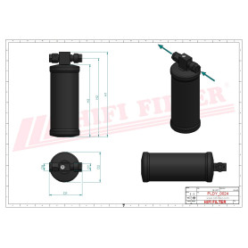 DESHYDRATEUR CLIMATISATION RÉF. DYH70004 - HIFI FILTER