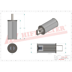 FILTRE HYDRAULIQUE RÉF. SH52431 - HIFI FILTER