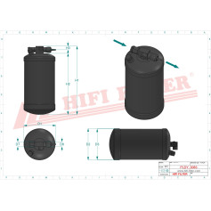 DESHYDRATEUR CLIMATISATION RÉF. DYH90002 - HIFI FILTER DESHYDRATEUR CLIMATISATION RÉF. DYH90002 - HIFI FILTER