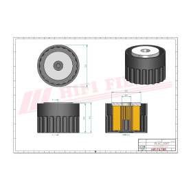 FILTRE AERATION COMPLET RÉF. FS237 - HIFI FILTER