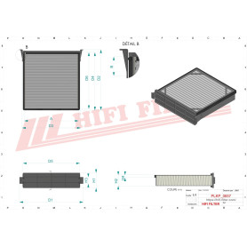 FILTRE HABITACLE RÉF. SC60180 - HIFI FILTER