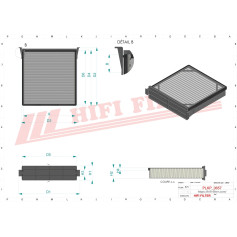 FILTRE HABITACLE RÉF. SC60180 - HIFI FILTER FILTRE HABITACLE RÉF. SC60180 - HIFI FILTER