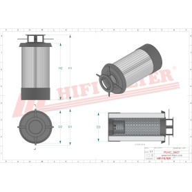 FILTRE HYDRAULIQUE RÉF. SH52430 - HIFI FILTER