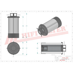 FILTRE HYDRAULIQUE RÉF. SH52430 - HIFI FILTER FILTRE HYDRAULIQUE RÉF. SH52430 - HIFI FILTER
