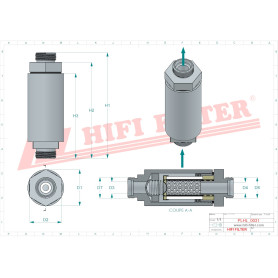 FILTRE HYDRAULIQUE RÉF. SH62530 - HIFI FILTER