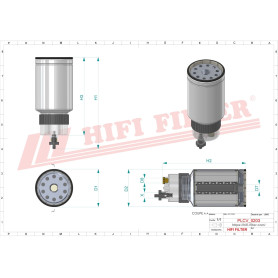 FILTRE A GASOIL RÉF. SN55437B - HIFI FILTER