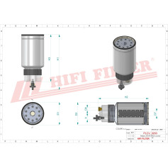 FILTRE A GASOIL RÉF. SN55437B - HIFI FILTER FILTRE A GASOIL RÉF. SN55437B - HIFI FILTER