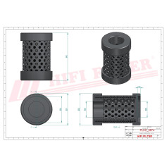 FILTRE HYDRAULIQUE RÉF. SH75287 - HIFI FILTER FILTRE HYDRAULIQUE RÉF. SH75287 - HIFI FILTER