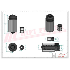 KIT FILTRE A GASOIL RÉF. KN70416 - HIFI FILTER