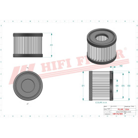 FILTRE A AIR RÉF. SA12498 - HIFI FILTER