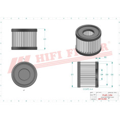 FILTRE A AIR RÉF. SA12498 - HIFI FILTER FILTRE A AIR RÉF. SA12498 - HIFI FILTER