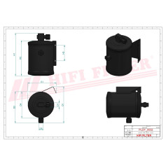 DESHYDRATEUR CLIMATISATION RÉF. DYH70002 - HIFI FILTER DESHYDRATEUR CLIMATISATION RÉF. DYH70002 - HIFI FILTER